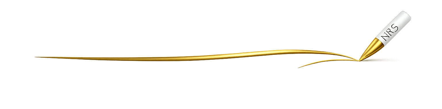 Golden elegance on transparent canvas